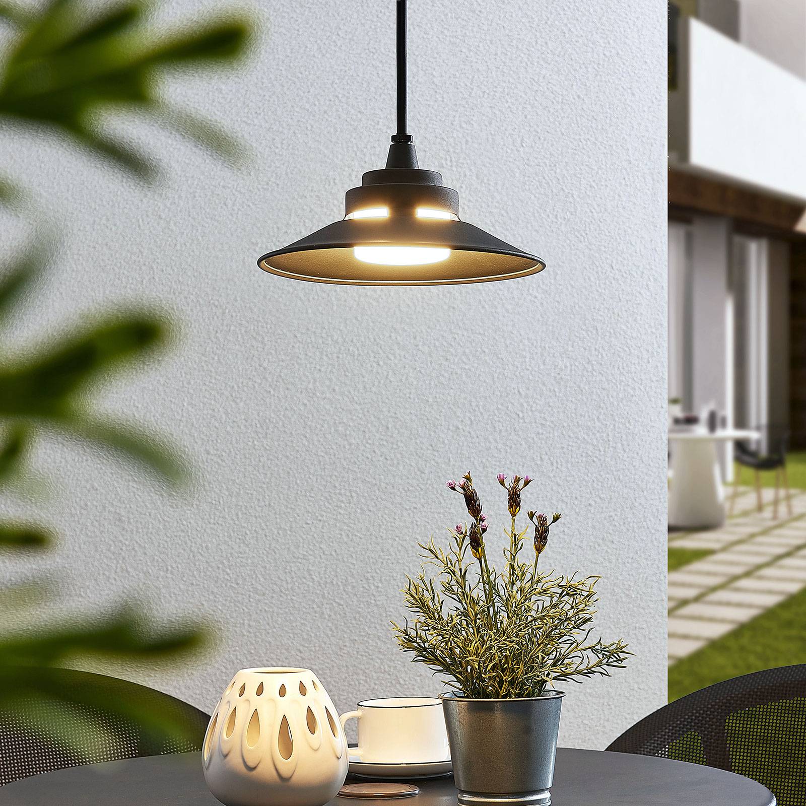 LED-Außenhängeleuchte Cassia, dunkelgrau günstig online kaufen