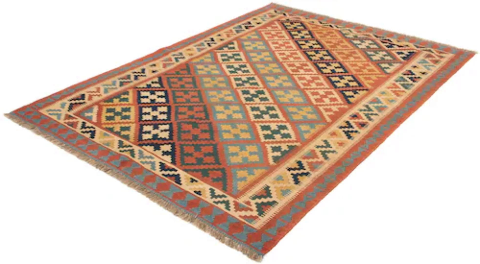 morgenland Wollteppich »Kelim - Oriental - 218 x 145 cm - braun«, rechtecki günstig online kaufen