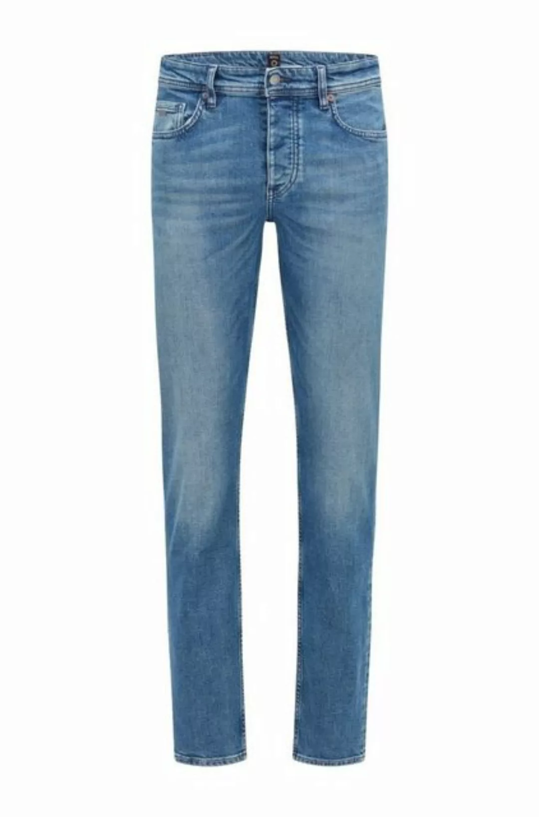 BOSS 5-Pocket-Jeans Tapered-Fit Jeans aus komfortablem Stretch-Denim günstig online kaufen