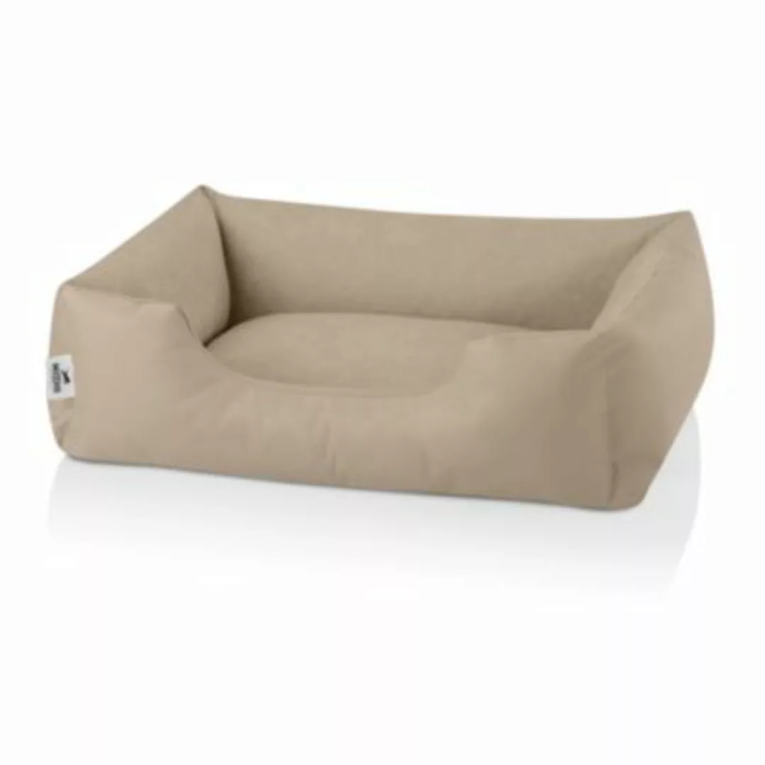 BedDog Hundebett ZARA mit Rand, Bezug abnehmbar S beige günstig online kaufen