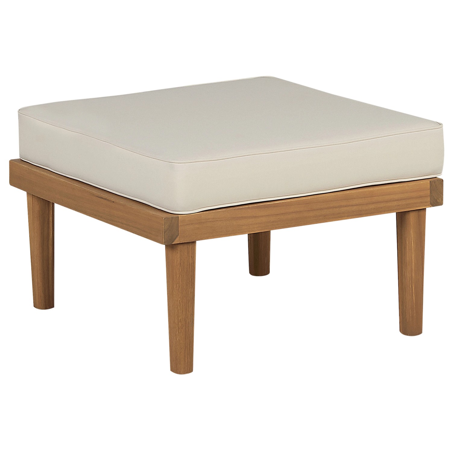 Beliani Gartenstuhl Heller Holzfarbton Beige 57x57x39 günstig online kaufen