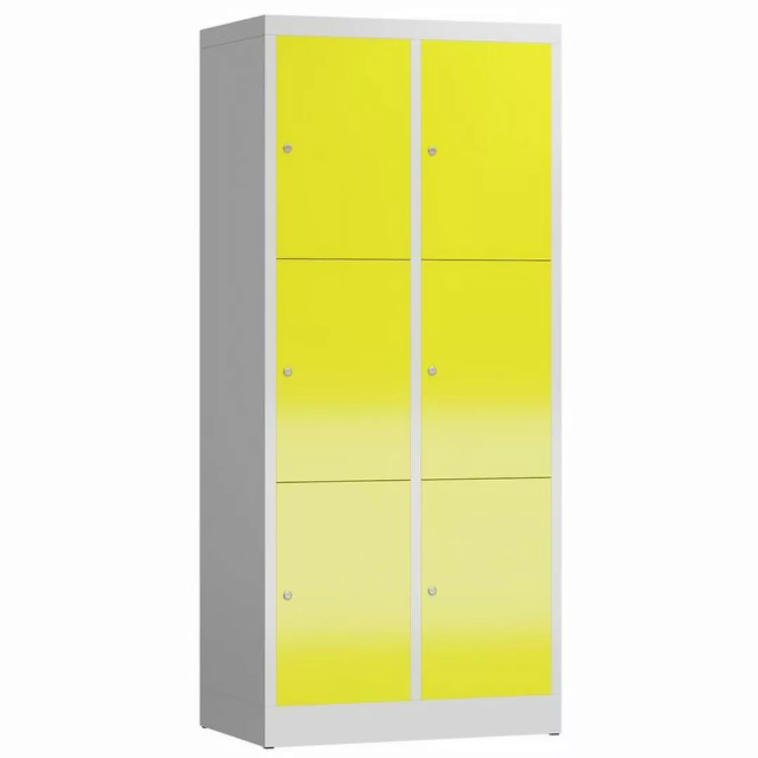 Steelboxx Fächerschrank ClassiX Schließfachschrank, 2 Abteile à 3 Fächer, 1 günstig online kaufen