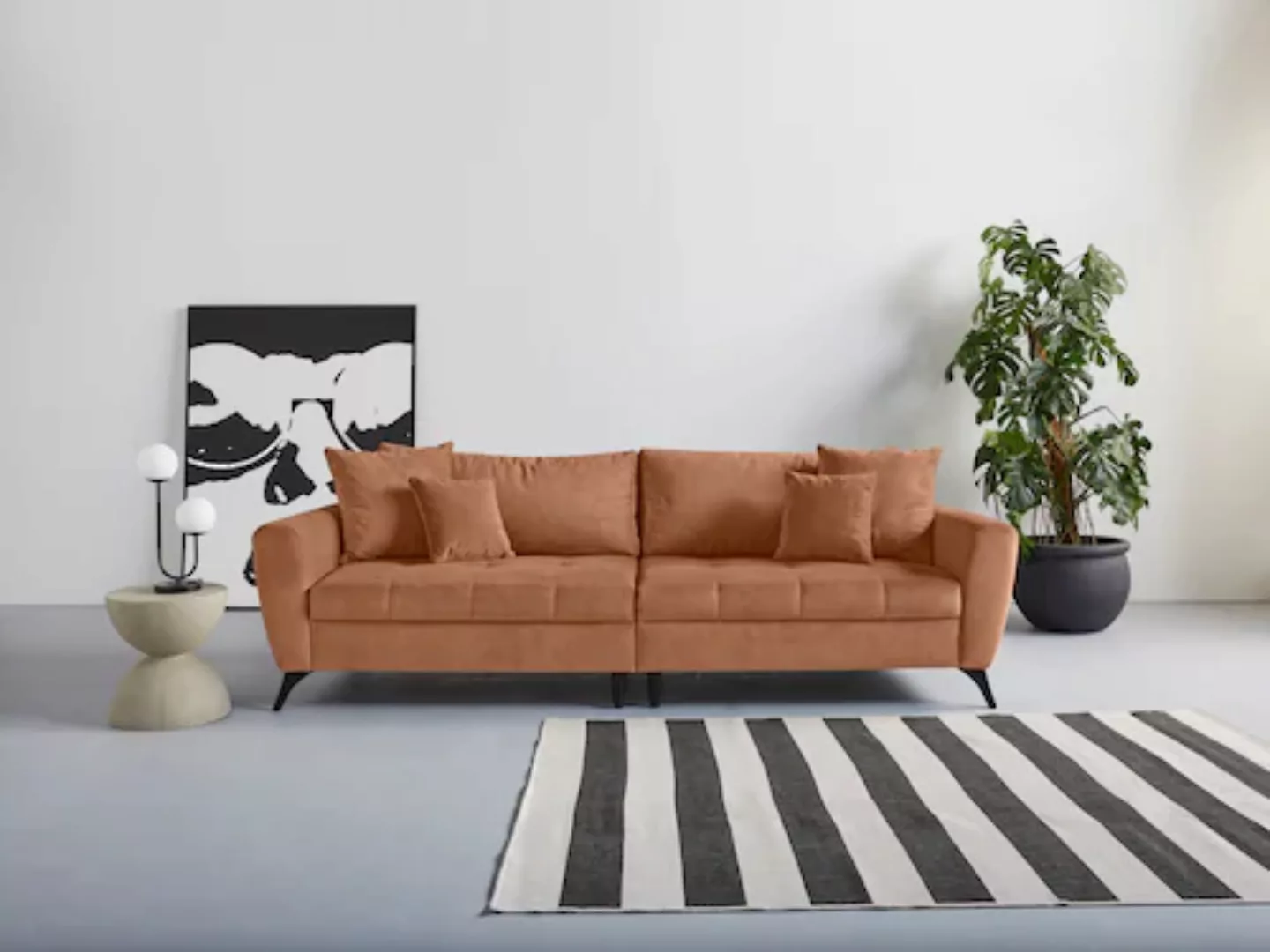 INOSIGN Big-Sofa "Lörby", auch mit Aqua clean-Bezug, feine Steppung im Sitz günstig online kaufen