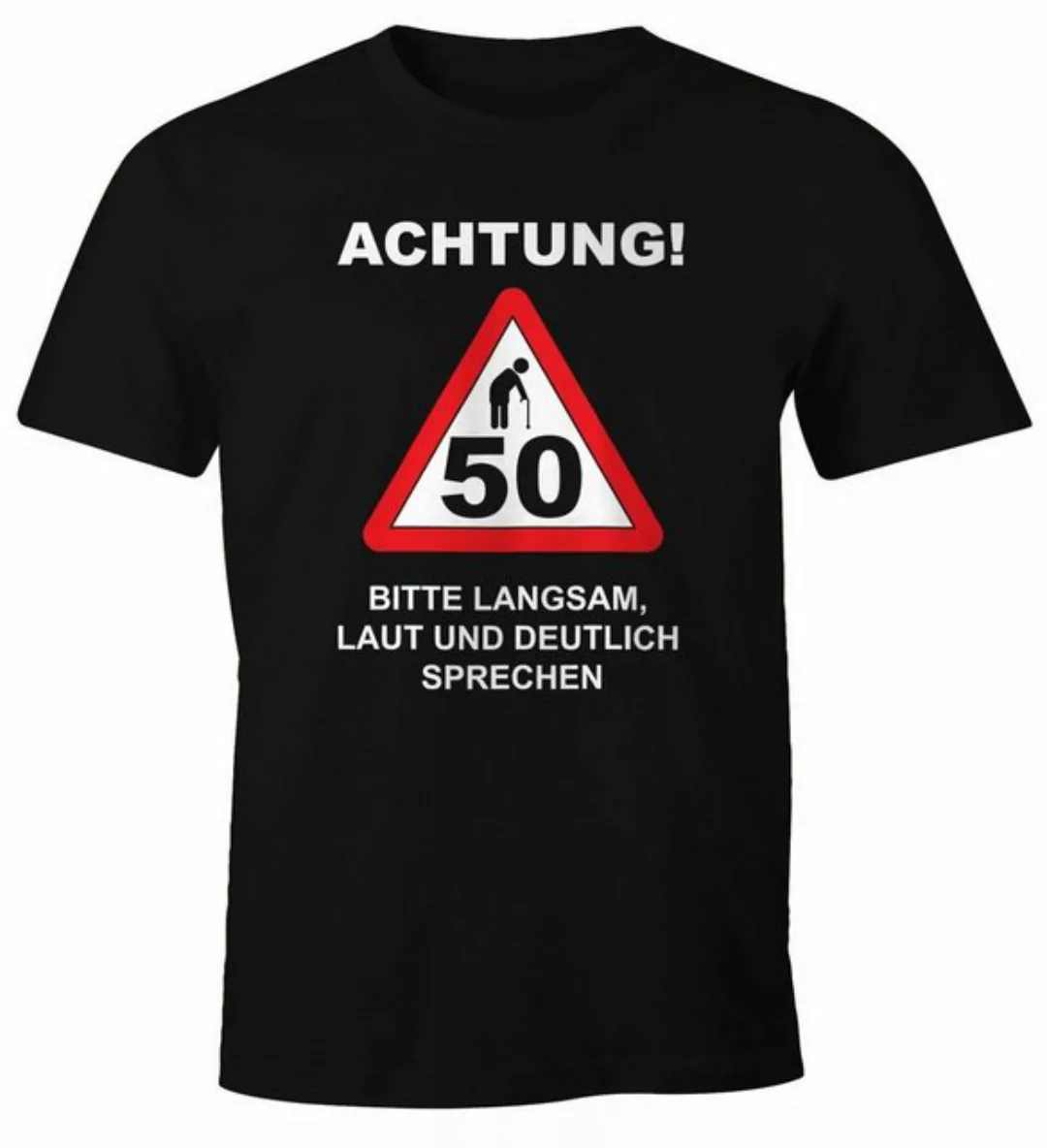 MoonWorks Print-Shirt Herren T-Shirt Geburtstag [object Object] Straßenschi günstig online kaufen