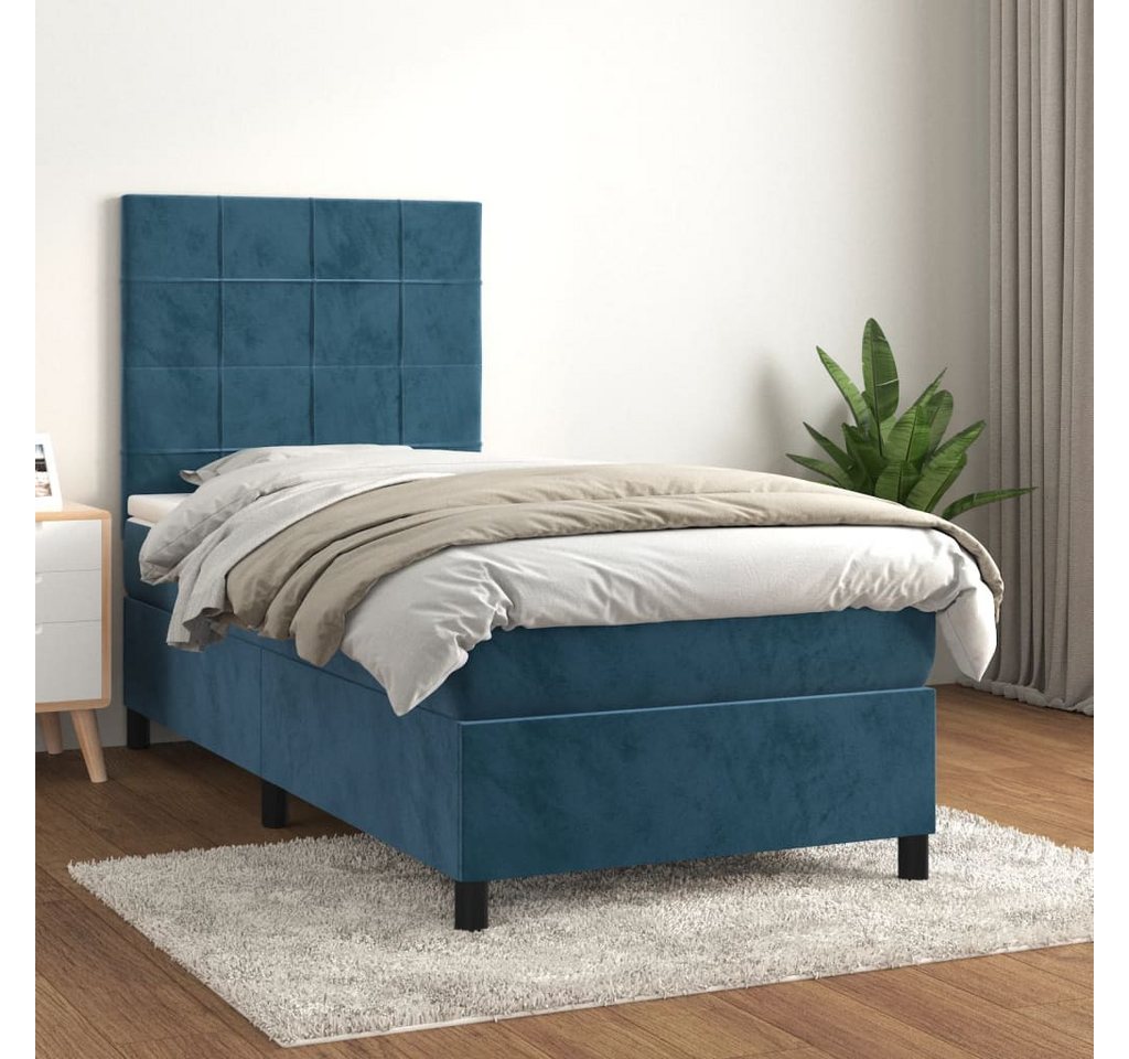 vidaXL Boxspringbett Bett Boxspringbett mit Matratze komplett Samt (90 x 19 günstig online kaufen