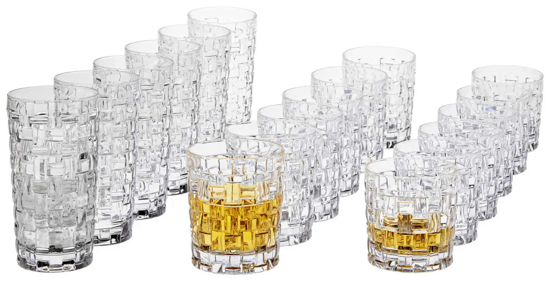 Nachtmann Gläser-Set »Bossa Nova«, (Set, 18 tlg., je 6 Whiskygläser, Longdr günstig online kaufen