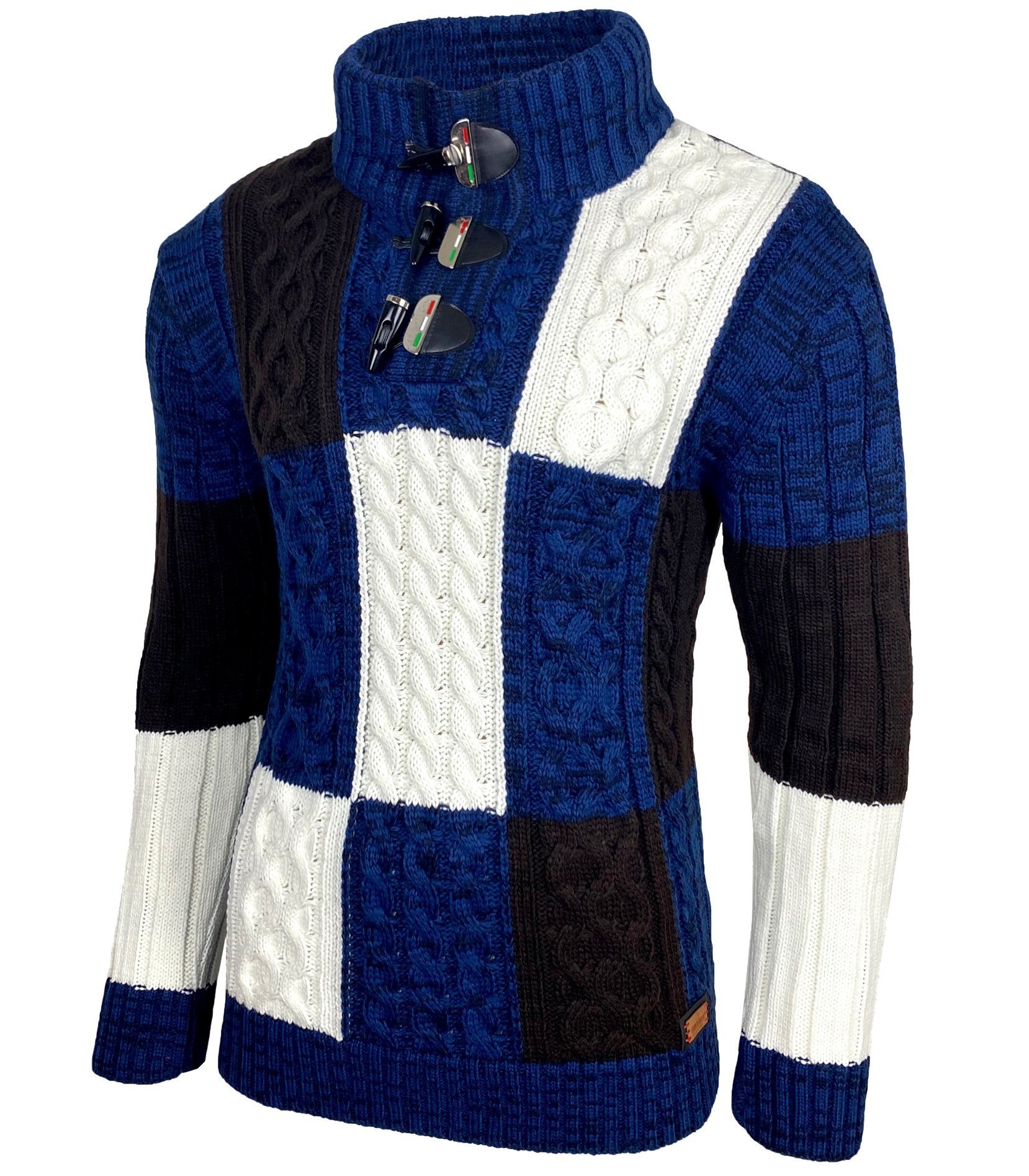 Baxboy Strickpullover Baxboy Herren Grobstrick Pullover günstig online kaufen