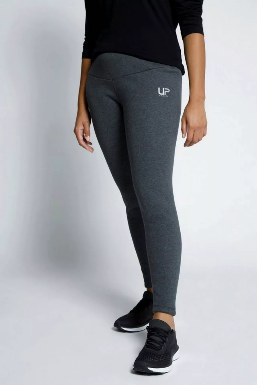 Ulla Popken Lederimitathose Leggings Webfellfutter extrawarm High Waist günstig online kaufen