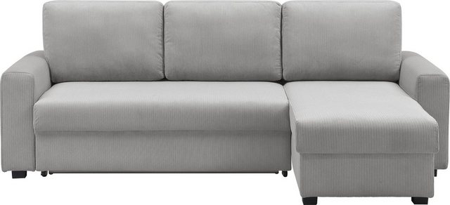 ATLANTIC home collection Ecksofa "Dublin L-Form", Bettfunktion und Bettkast günstig online kaufen