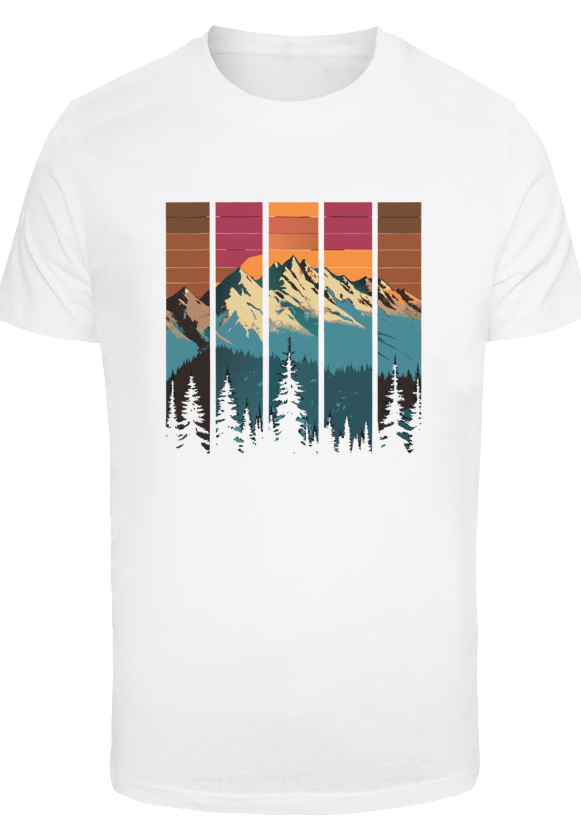 F4NT4STIC T-Shirt "Berg Sonnenuntergang Retro", Premium Qualität günstig online kaufen