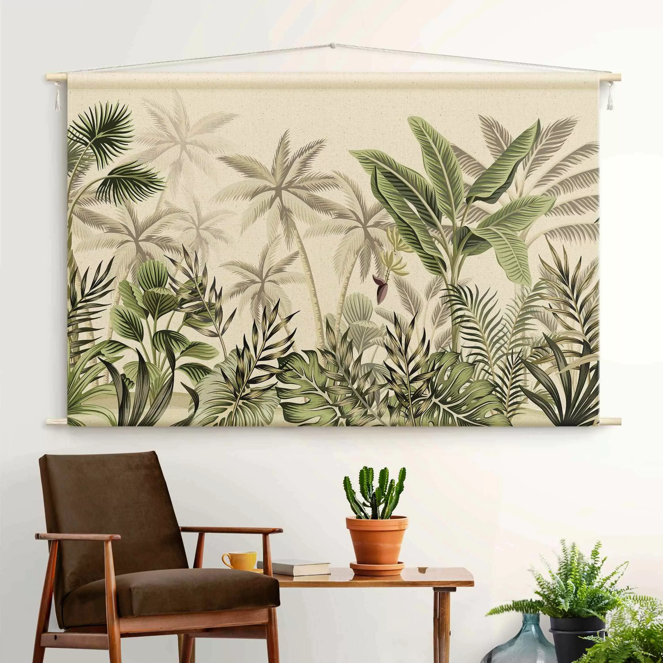 Wandteppich Palmen im Dschungel günstig online kaufen