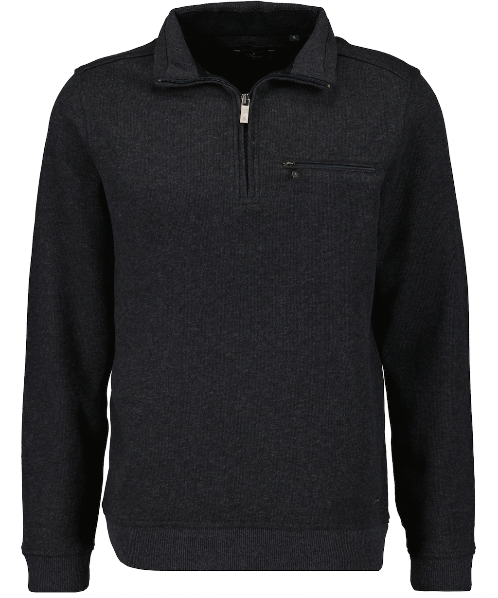 RAGMAN Kapuzenpullover Sweatshirt mit Stehkragen und Zip günstig online kaufen