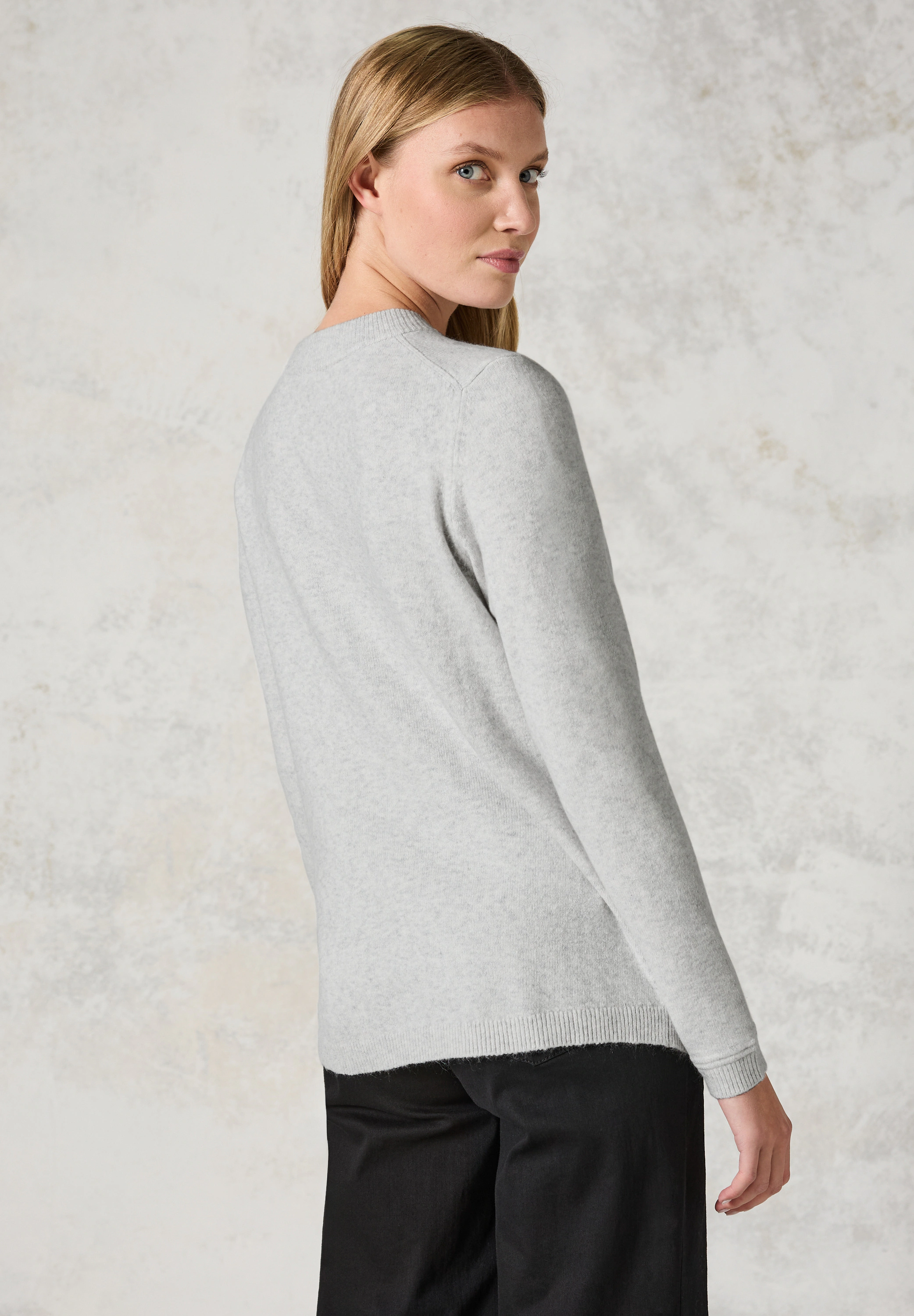 Cecil Strickpullover mit Stehkragen und Struktur-Muster günstig online kaufen