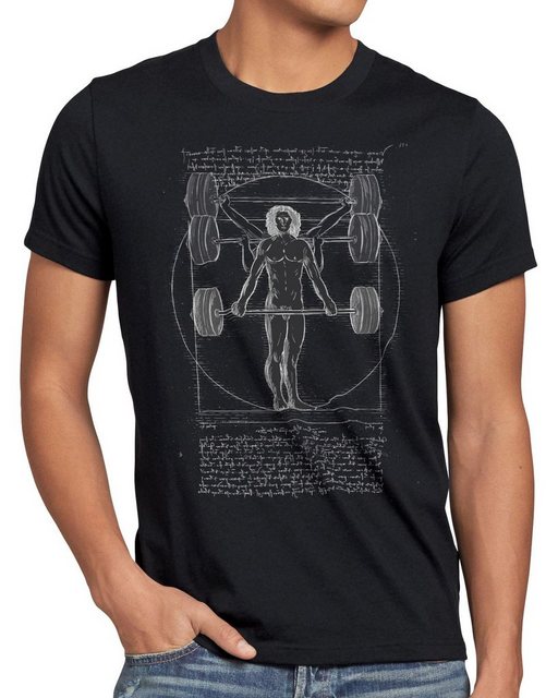 style3 T-Shirt Mensch mit Langhantel kreuzheben fitness-studio sport muskel günstig online kaufen