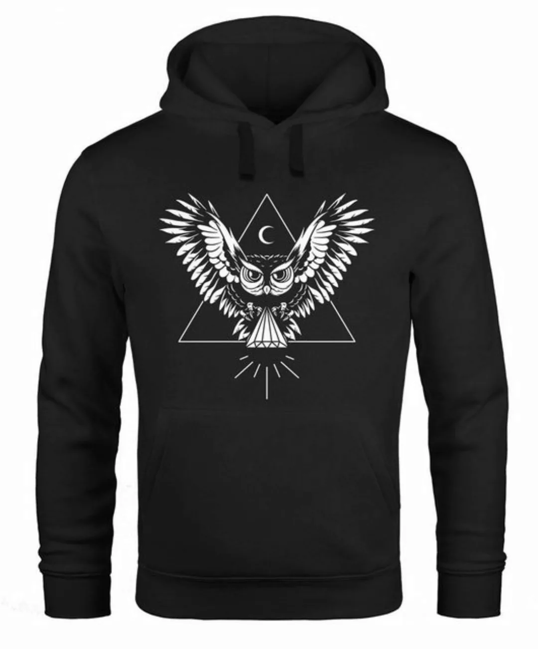 Neverless Hoodie Hoodie Herren Eule Kapuzen-Pullover günstig online kaufen