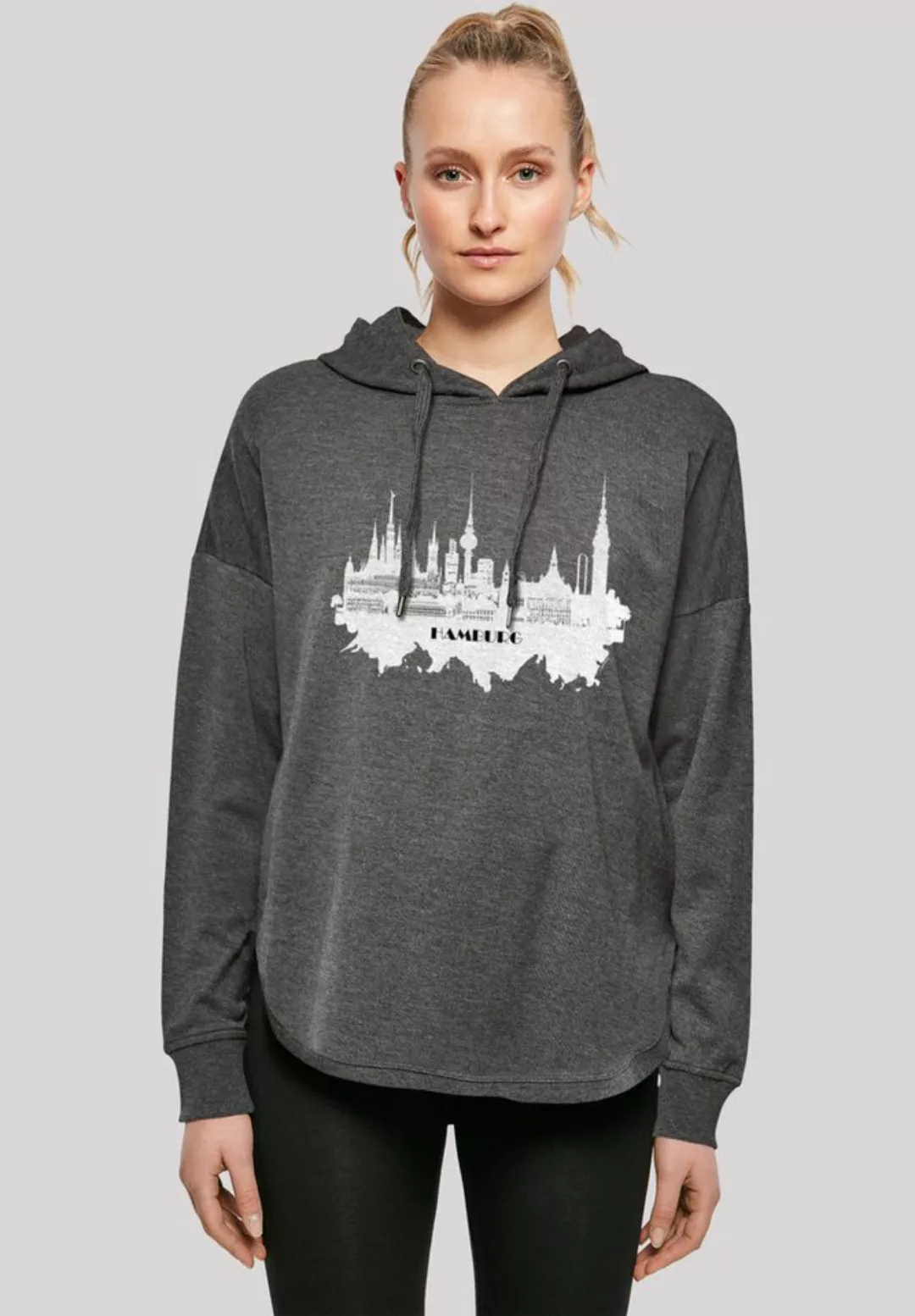 F4NT4STIC Kapuzenpullover Cities Collection - Hamburg skyline Print günstig online kaufen