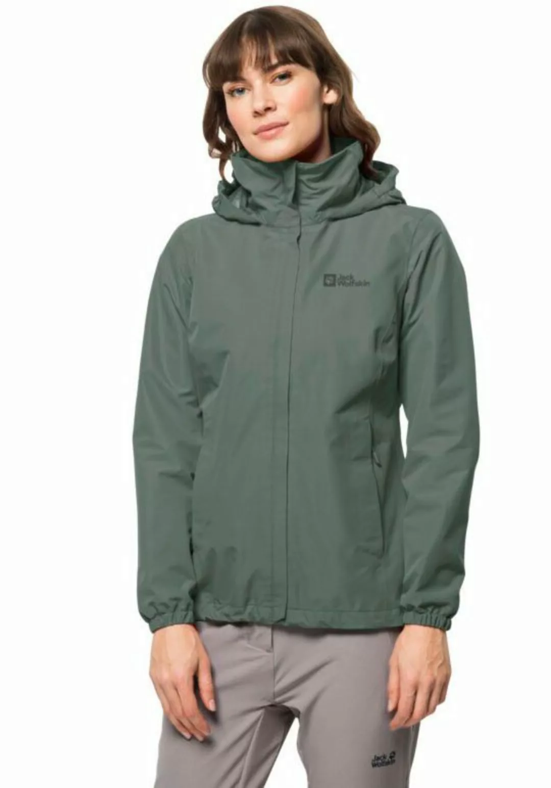 Jack Wolfskin Funktionsjacke STORMY POINT 2L JKT W mit verstaubarer Kapuze günstig online kaufen