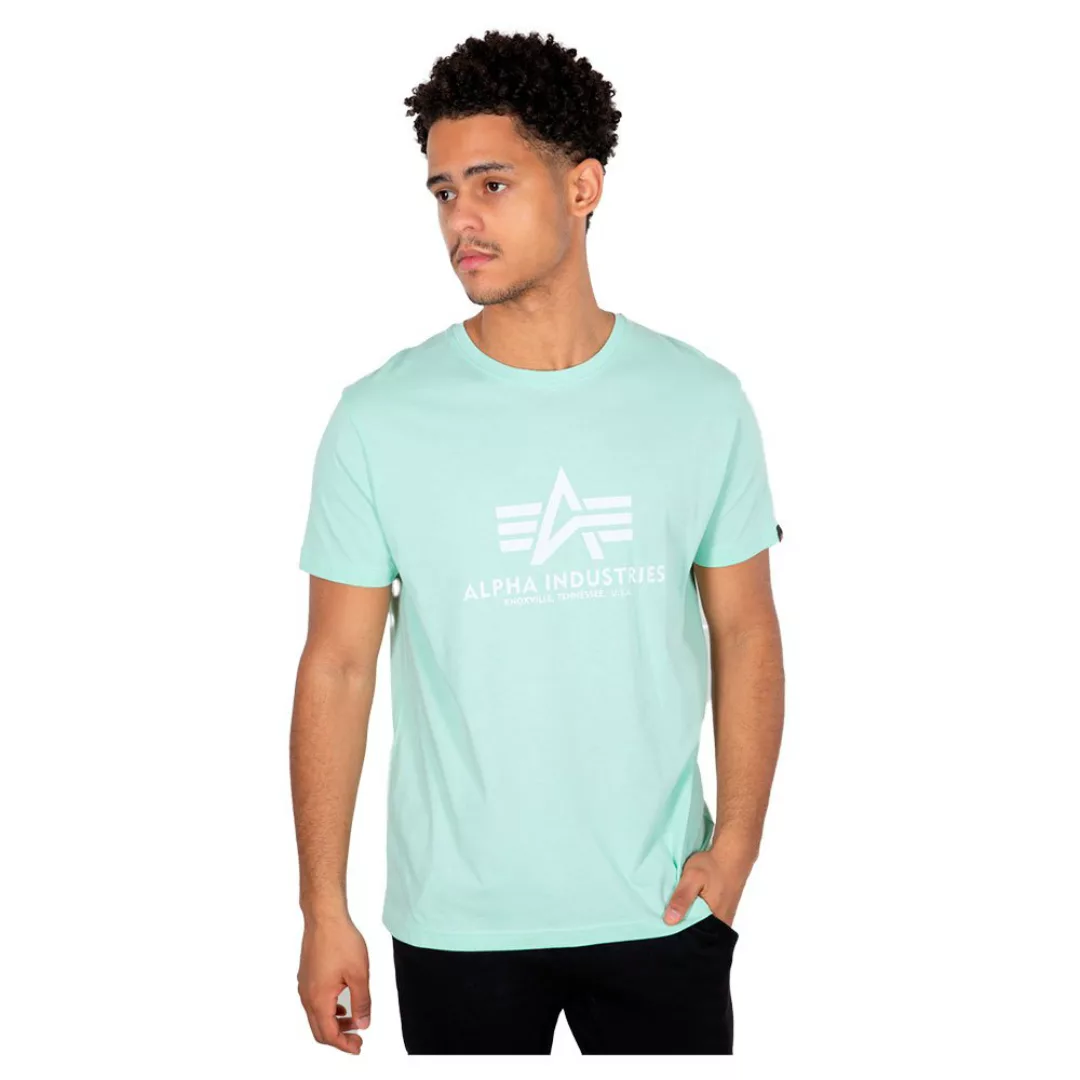 Alpha Industries Basic Kurzärmeliges T-shirt 2XS Mint günstig online kaufen