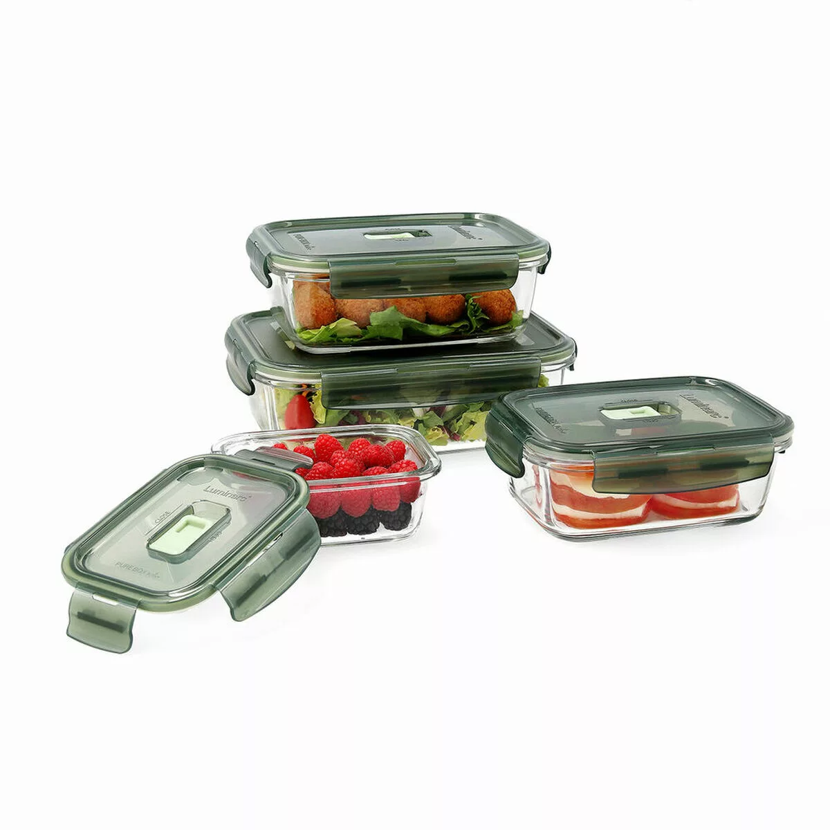 Lunchbox-set Luminarc Pure Box Kristall Zweifarbig (4 Pcs) günstig online kaufen