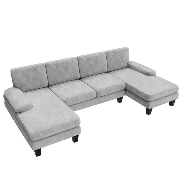 HOMALL Ecksofa Ecksofa U-förmiges Sofa mit abnehmbaren 292CM*138CM*86CM mit günstig online kaufen