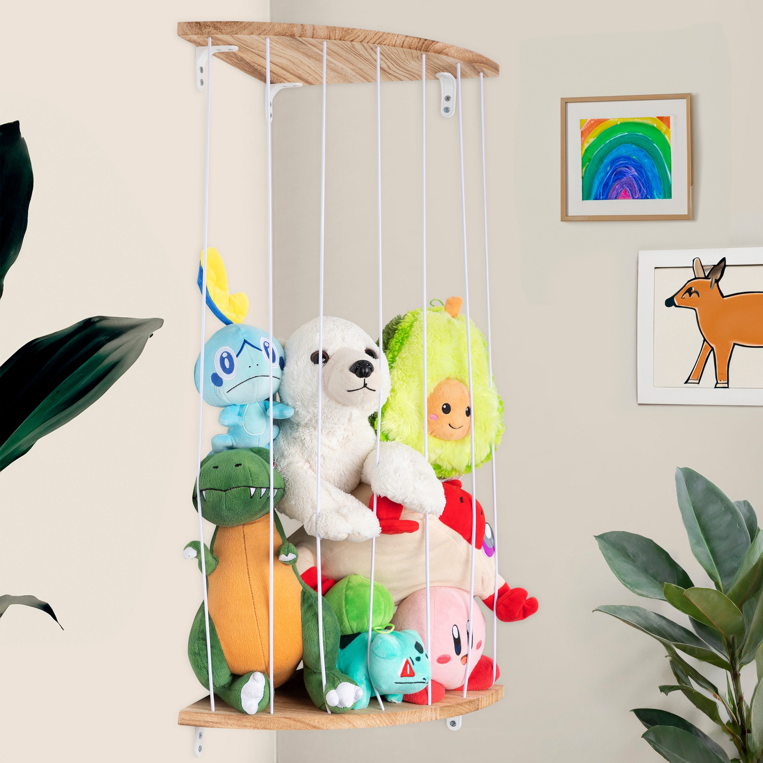 ONVAYA Kinderregal Kuscheltier-Regal ǀ platzsparend ǀ günstig online kaufen