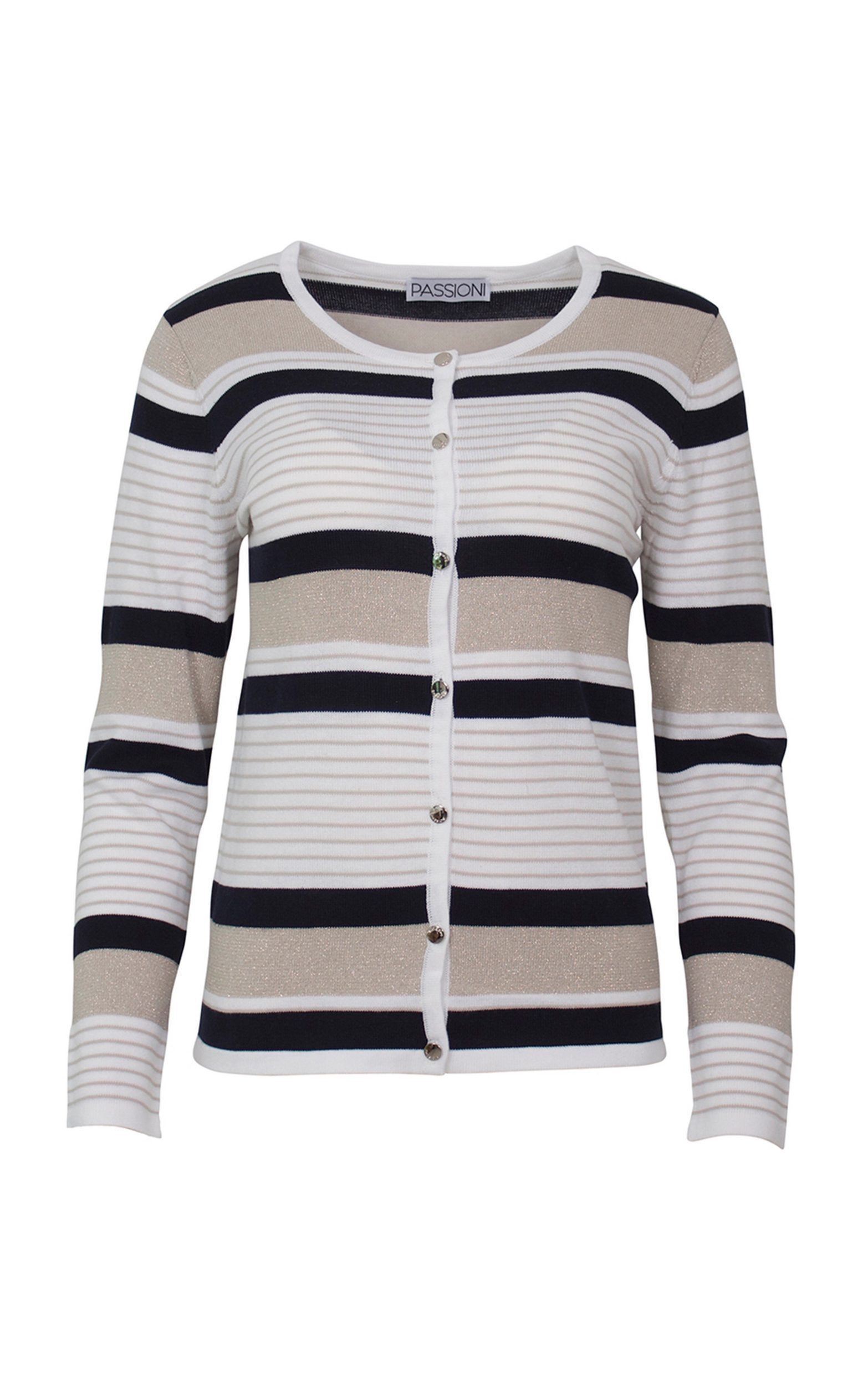 Passioni 2-in-1-Strickjacke Twinset in Weiß, mit günstig online kaufen