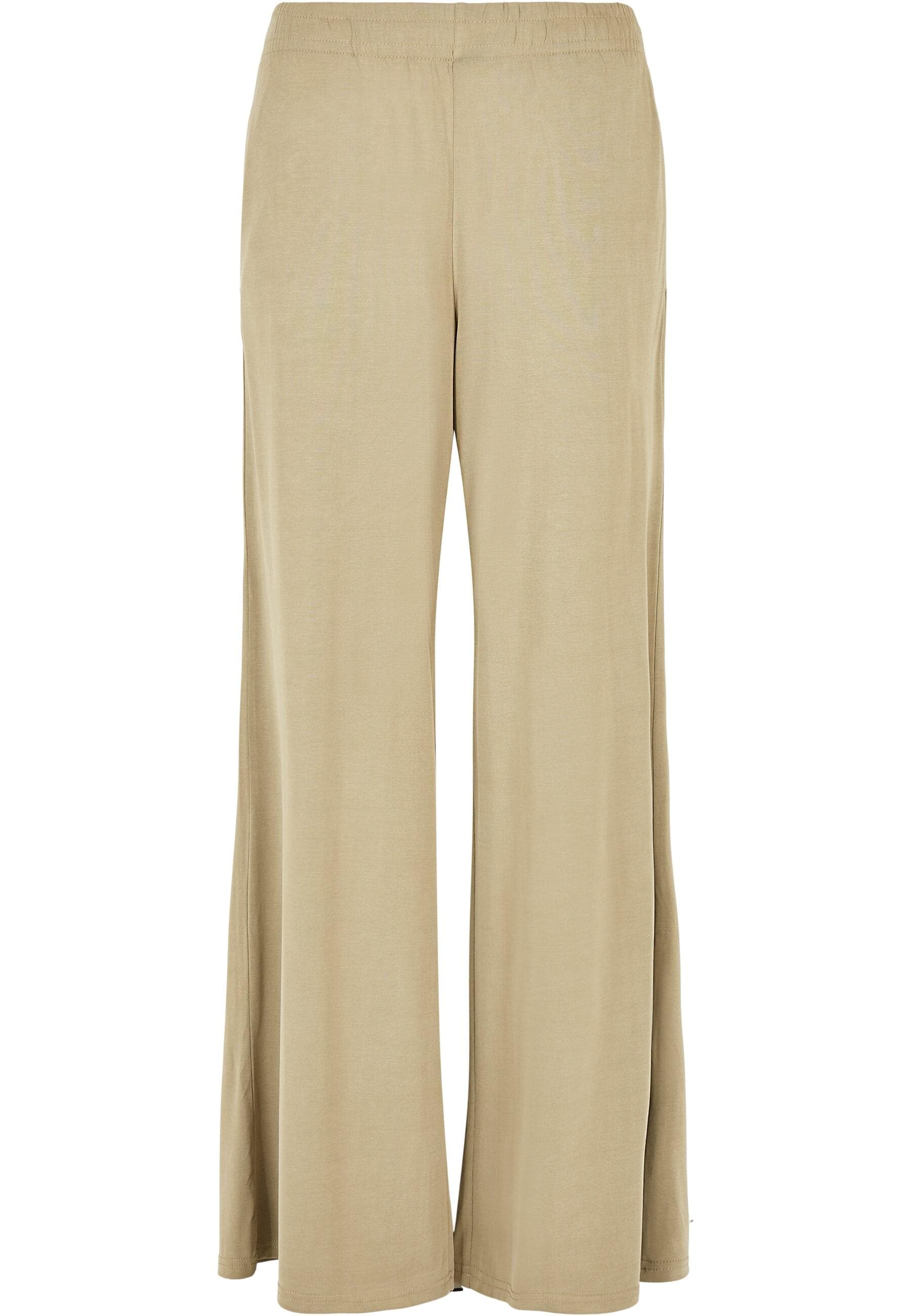 URBAN CLASSICS Stoffhose "Urban Classics Damen Ladies Modal Wide Leg Pants" günstig online kaufen