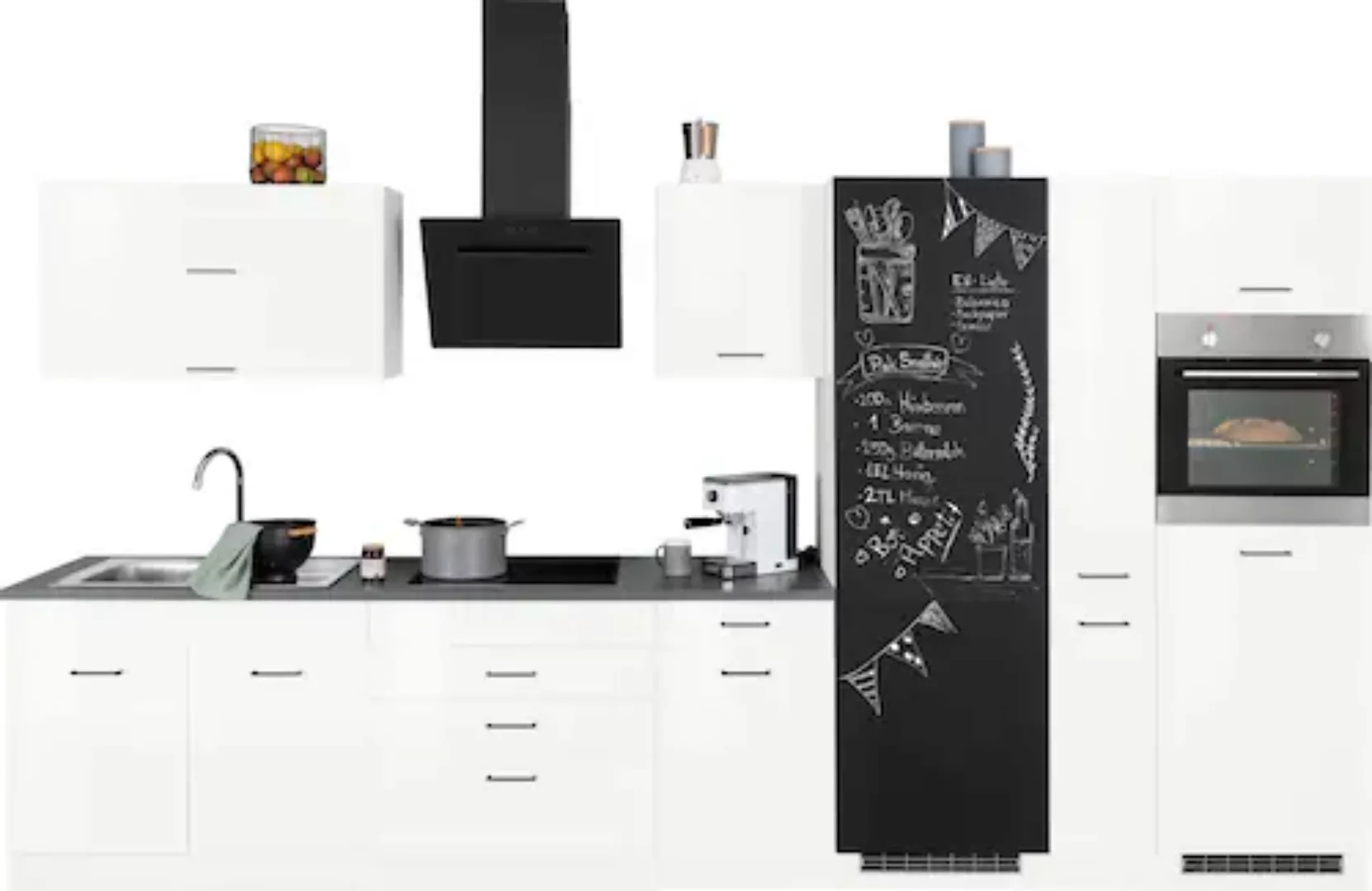 HELD MÖBEL Küchenzeile »Trier«, ohne E-Geräte, Breite 380 cm günstig online kaufen