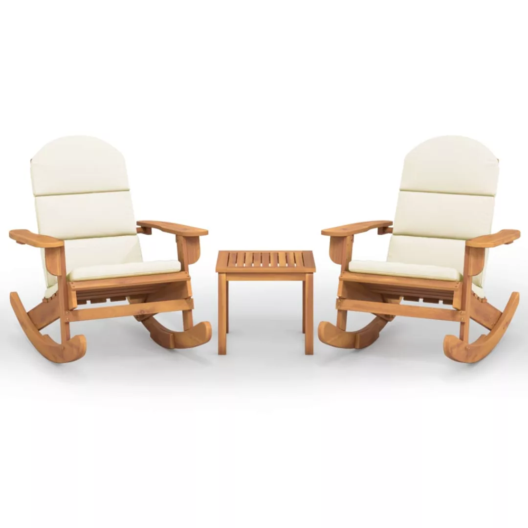 Vidaxl 3-tlg. Garten-lounge-set Adirondack Massivholz Akazie günstig online kaufen