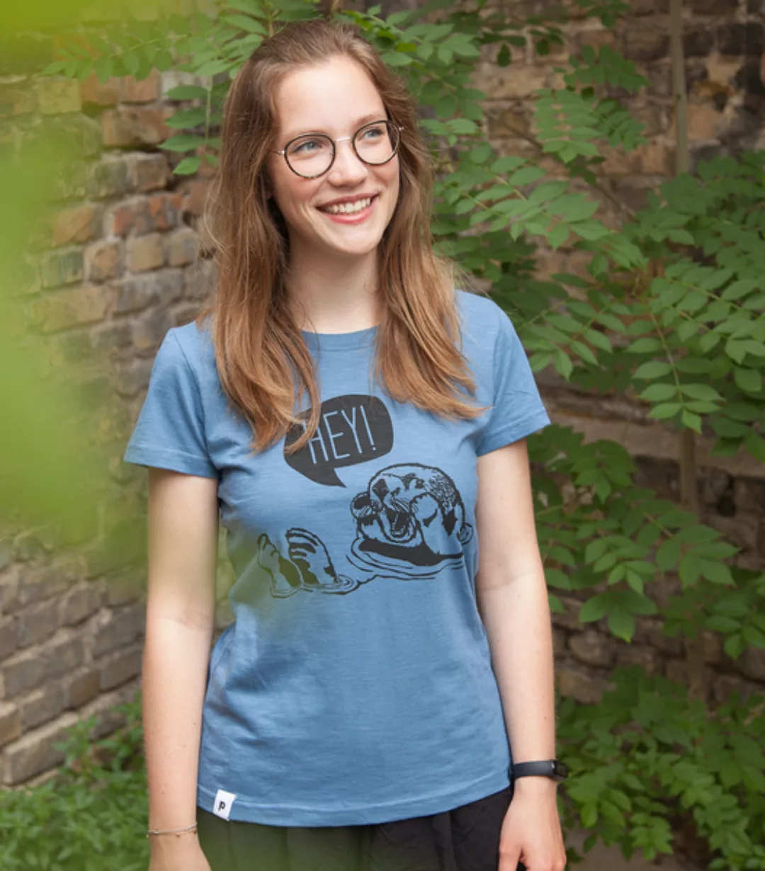 Hey Oskar Otter - Frauen T-shirt - Fair Gehandelt Aus Baumwolle Bio - Slub günstig online kaufen