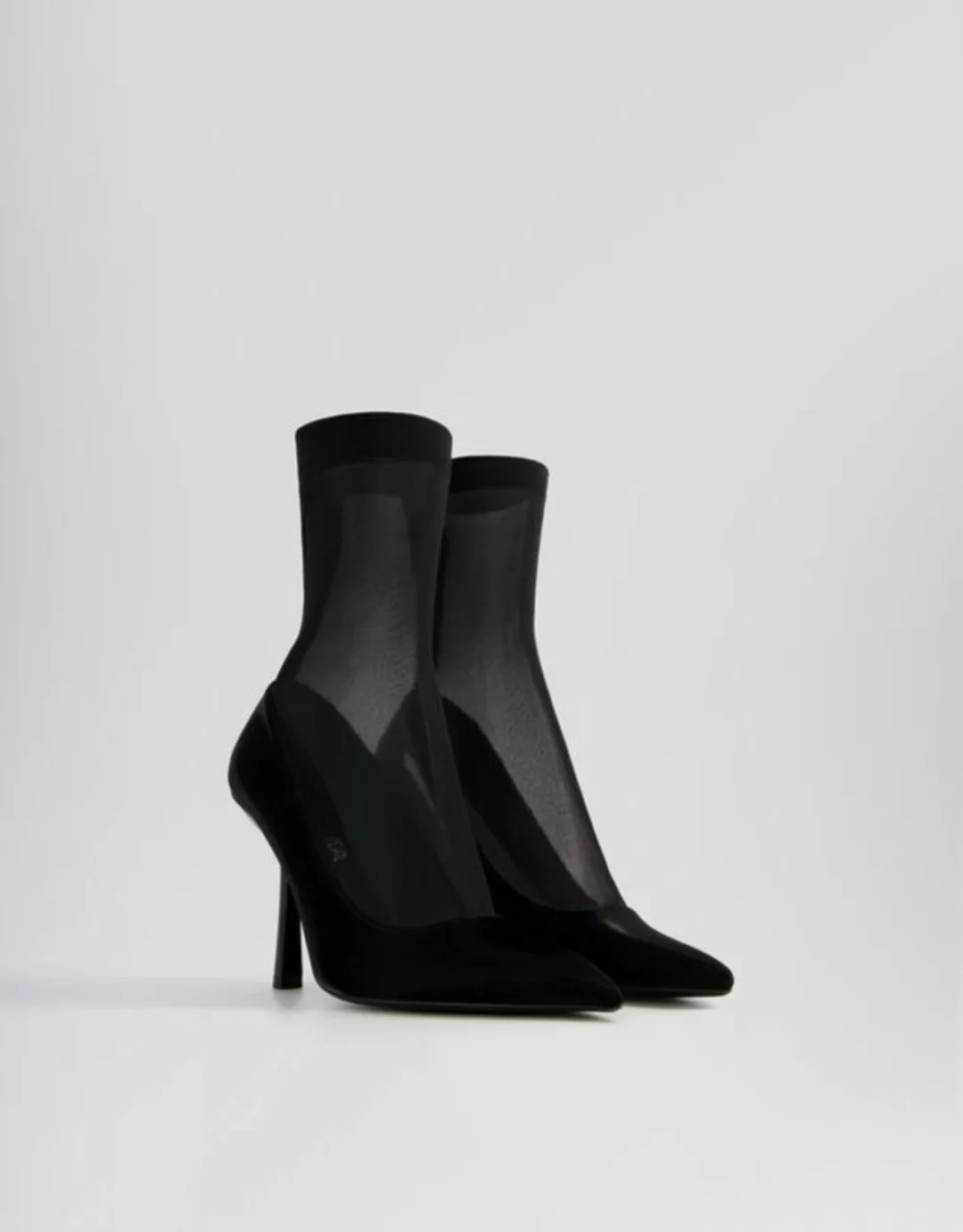 Bershka Sock-Boots Mit Absatz Damen 36 Schwarz günstig online kaufen