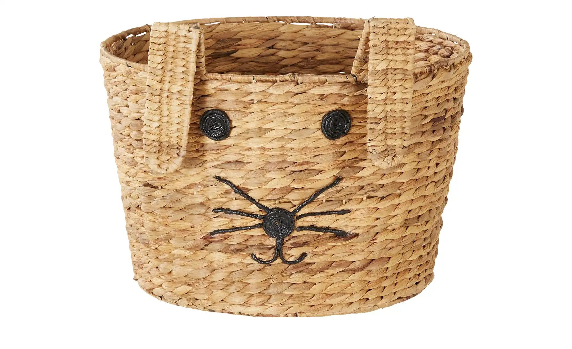 Aufbewahrungskorb  Animal ¦ braun ¦ Wasserhyazinthe ¦ Maße (cm): H: 33  Ø: günstig online kaufen