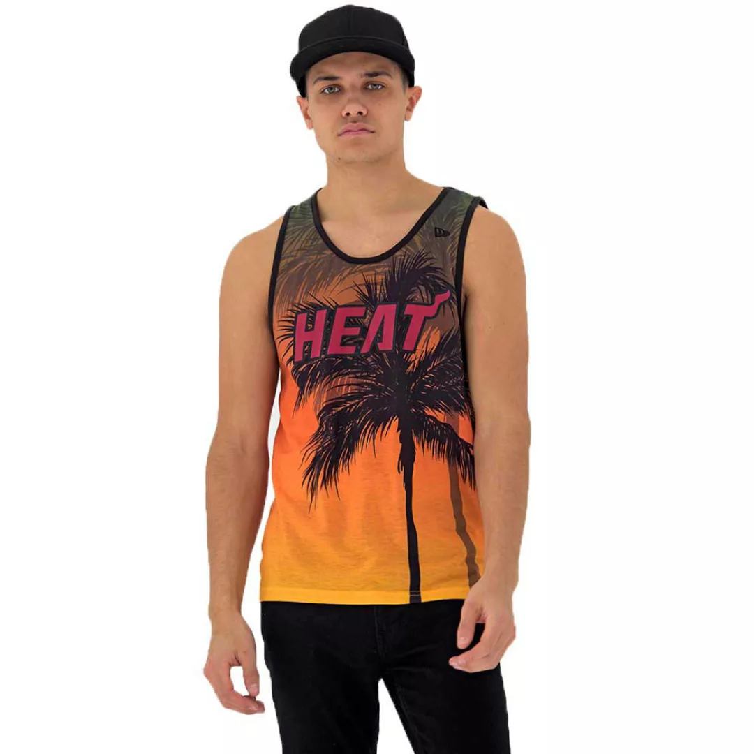 New Era Summer City Aop Miami Heat Ärmelloses T-shirt S Open Misc günstig online kaufen