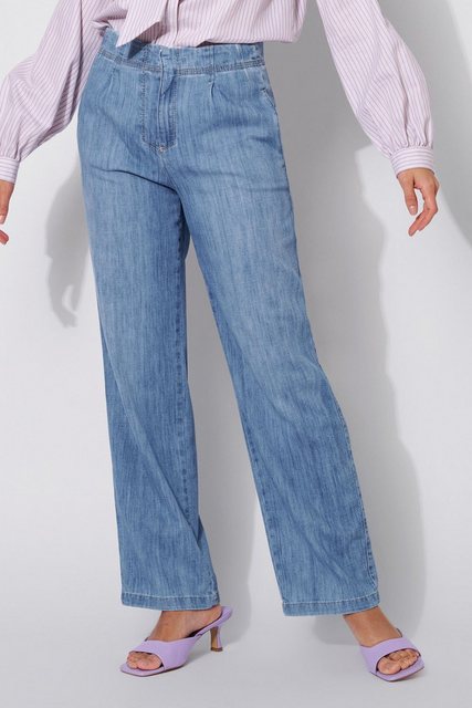 ROSNER Weite Jeans Mara_365 mit Bundfalten günstig online kaufen