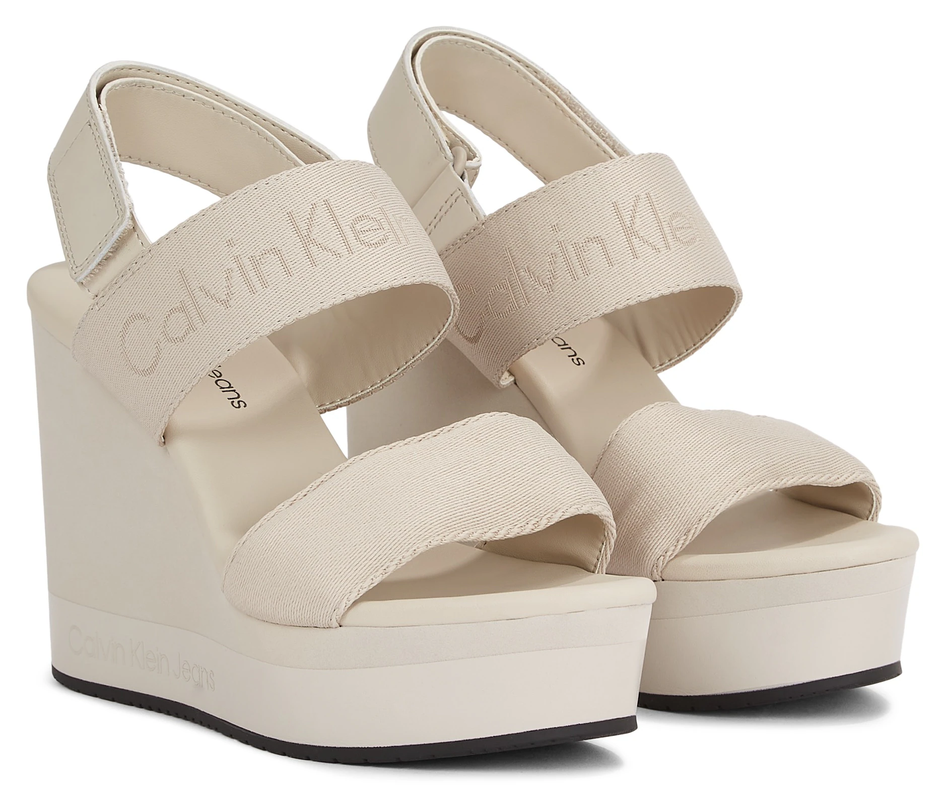 Calvin Klein Jeans Keilsandalette "WEDGE SANDAL WEBBING IN MR", Sommerschuh günstig online kaufen