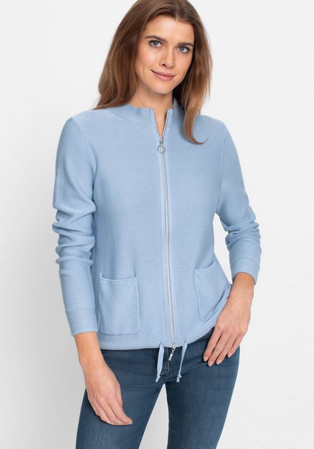 Olsen Cardigan mit Tunnelzug mit Bindeband günstig online kaufen