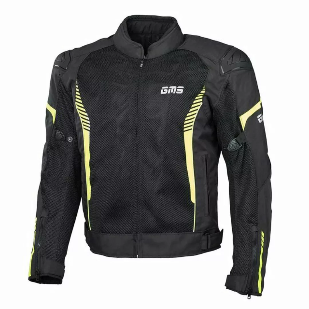 gms Motorradjacke GMS Jacke Samu Mesh - schwarz-gelb M günstig online kaufen