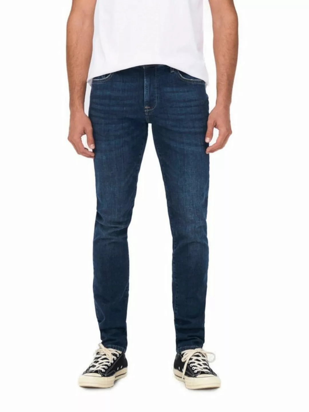 Only & Sons Herren Jeans ONSLOOM SLIM 4514 - Slim Fit - Blau - Dark Blue De günstig online kaufen