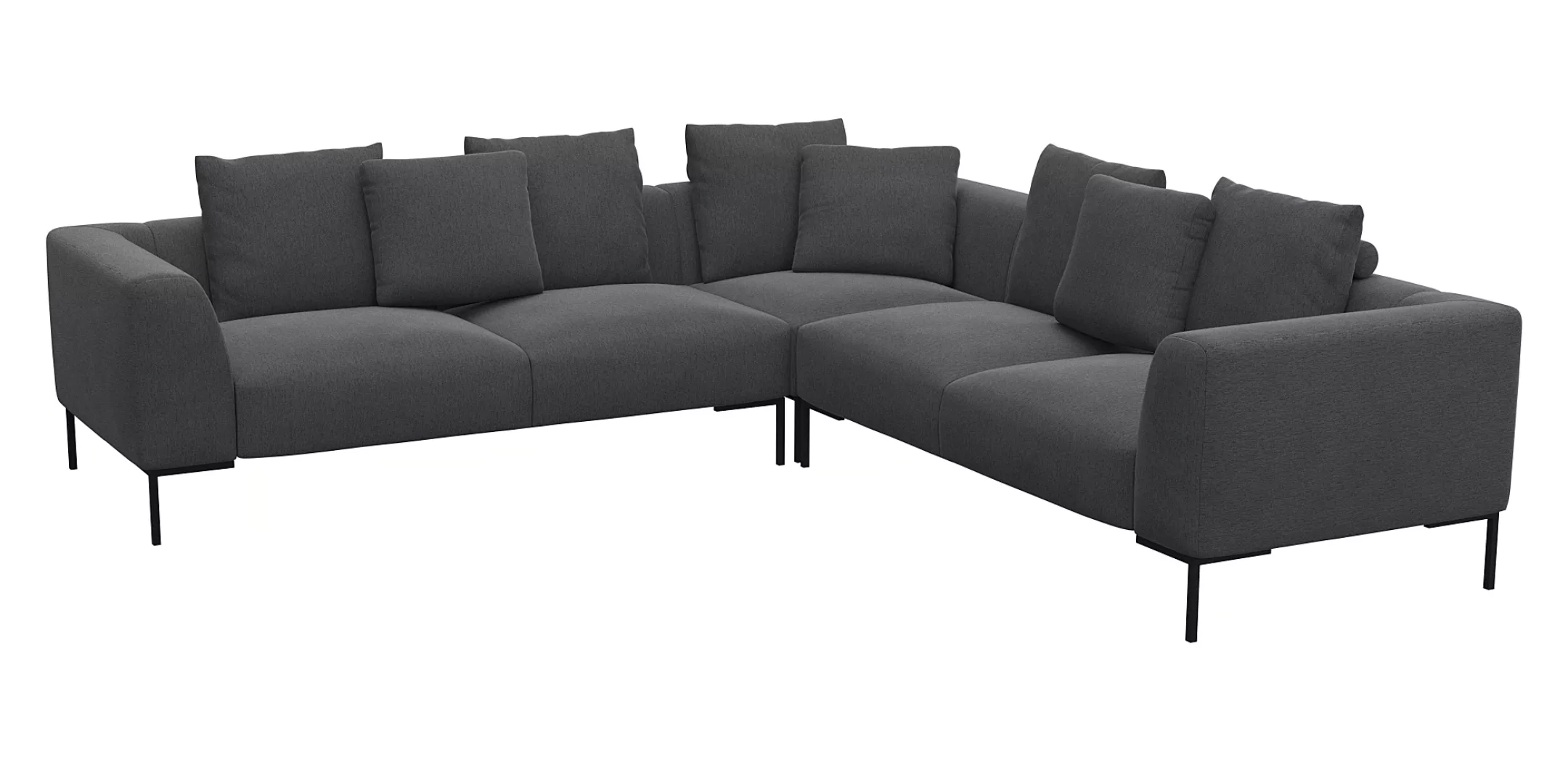 FLEXLUX Ecksofa »Sava, gleichschenklig, bequem mit hohem Sitzkomfort«, Tasc günstig online kaufen