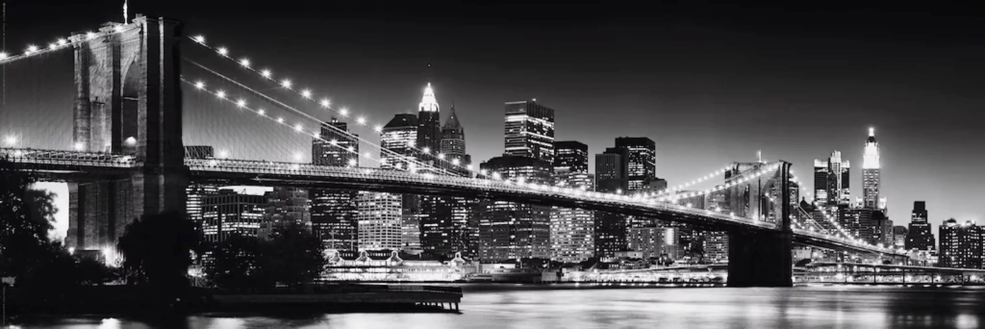 Reinders! Bild »New York - Brooklyn Bridge black &«, 90/30 cm günstig online kaufen