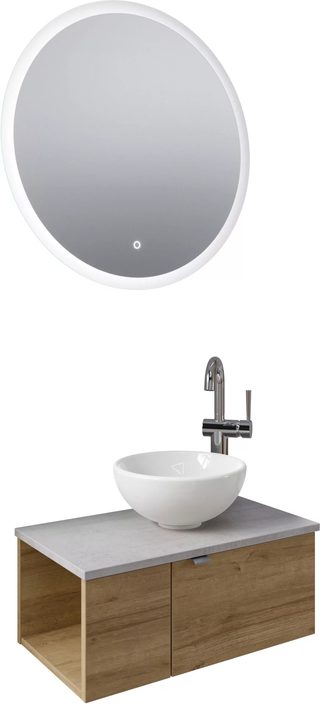 Saphir Badmöbel-Set »Serie 6915«, (4 St.), Gäste-Bad, 70 cm breit, mit LED- günstig online kaufen