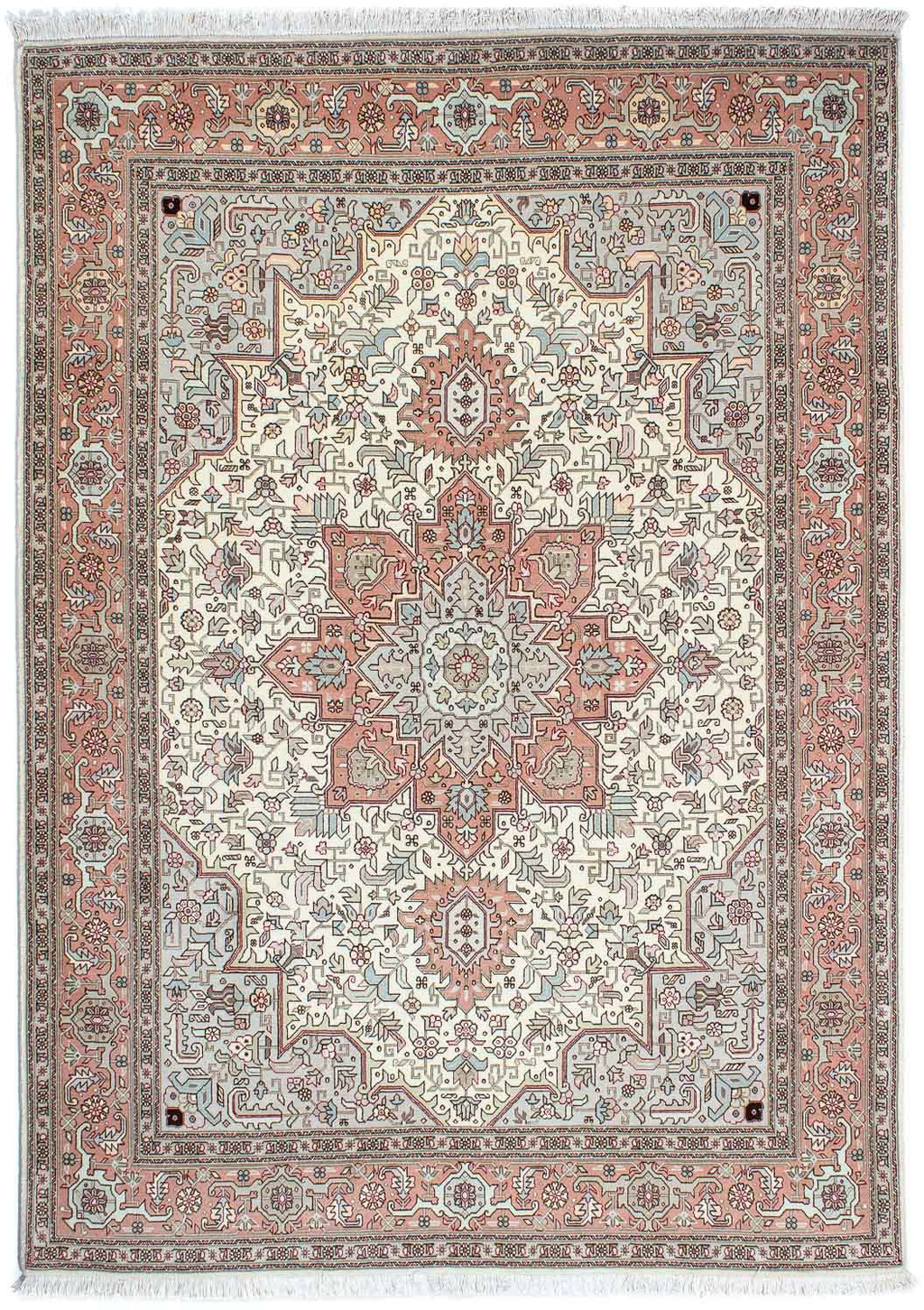 morgenland Wollteppich »Täbriz - 50 Raj Medaillon 212 x 152 cm«, rechteckig günstig online kaufen