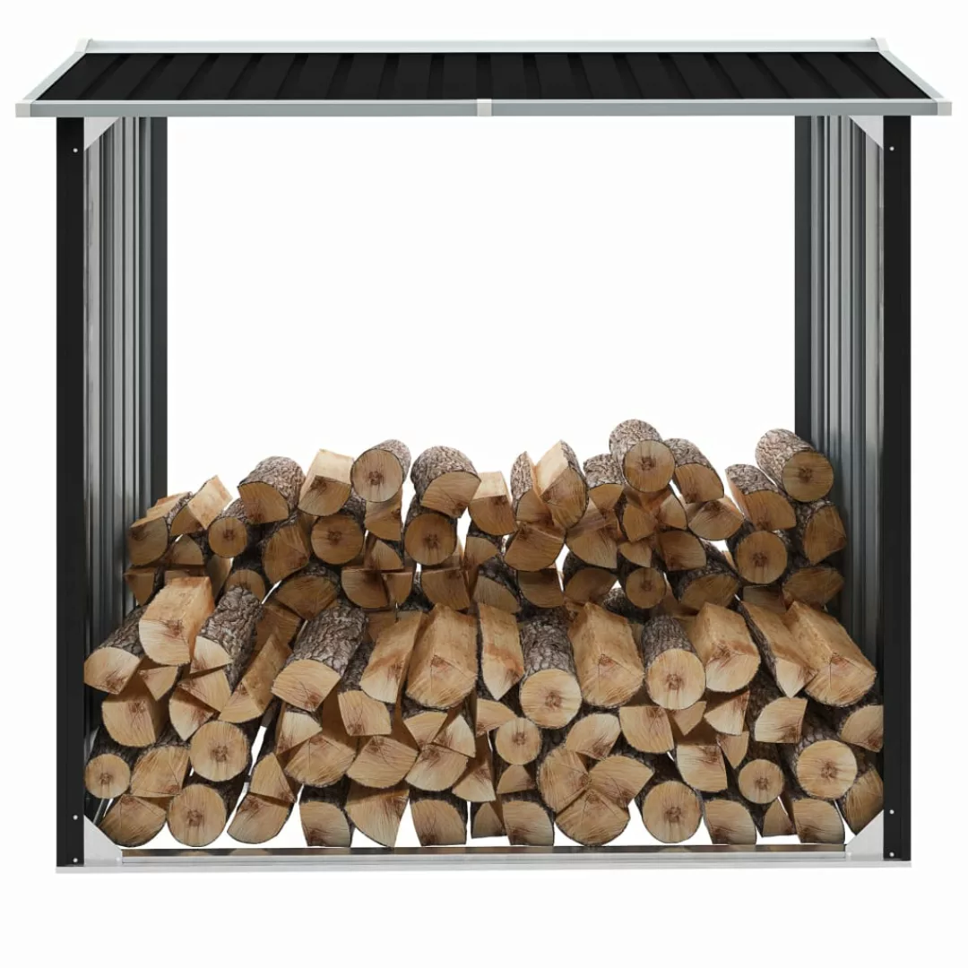 Brennholzlager Verzinkter Stahl 172x91x154 Cm Anthrazit günstig online kaufen