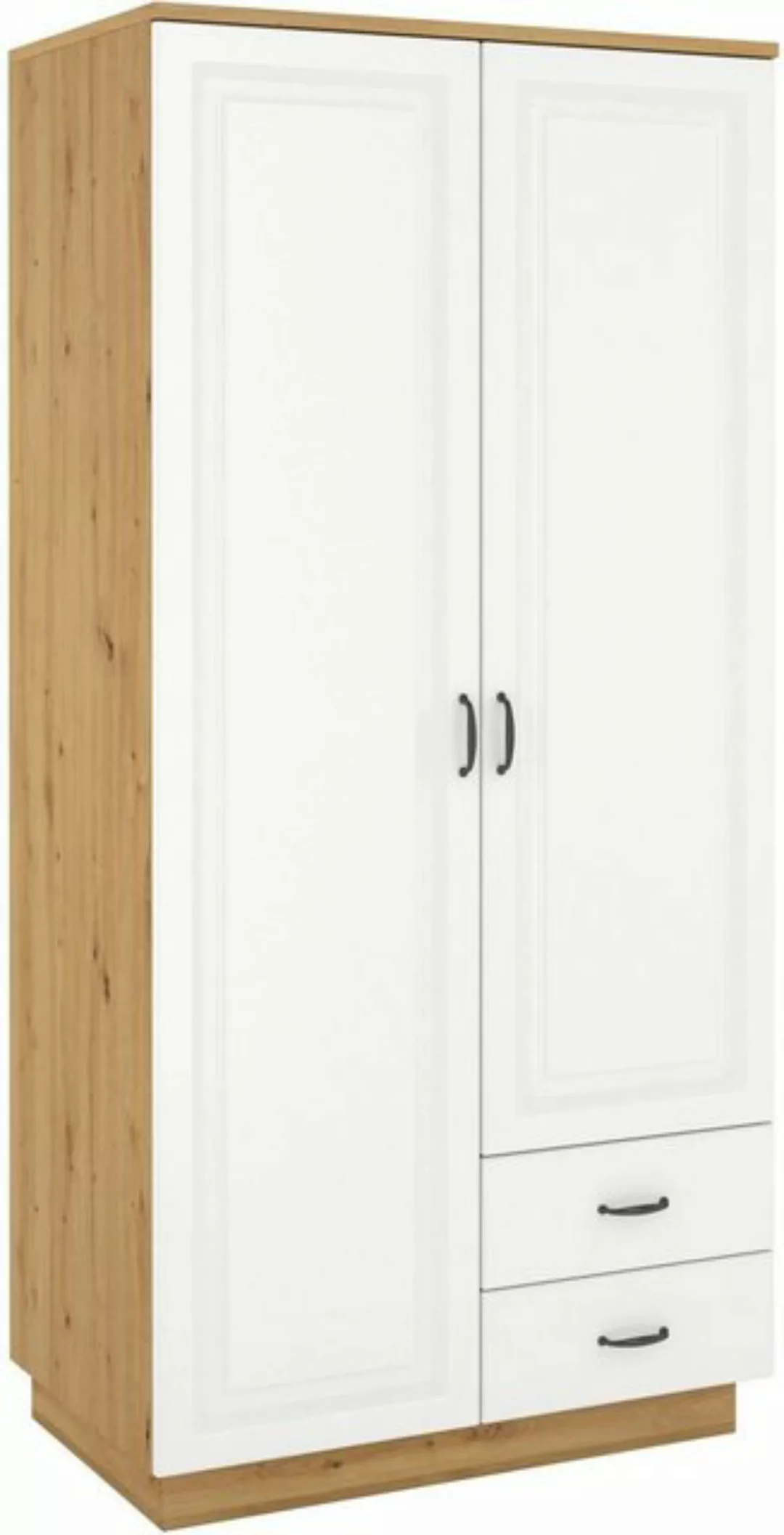 Küchen-Preisbombe Kleiderschrank Stilo Garderobenschrank 120 cm Landhaus We günstig online kaufen