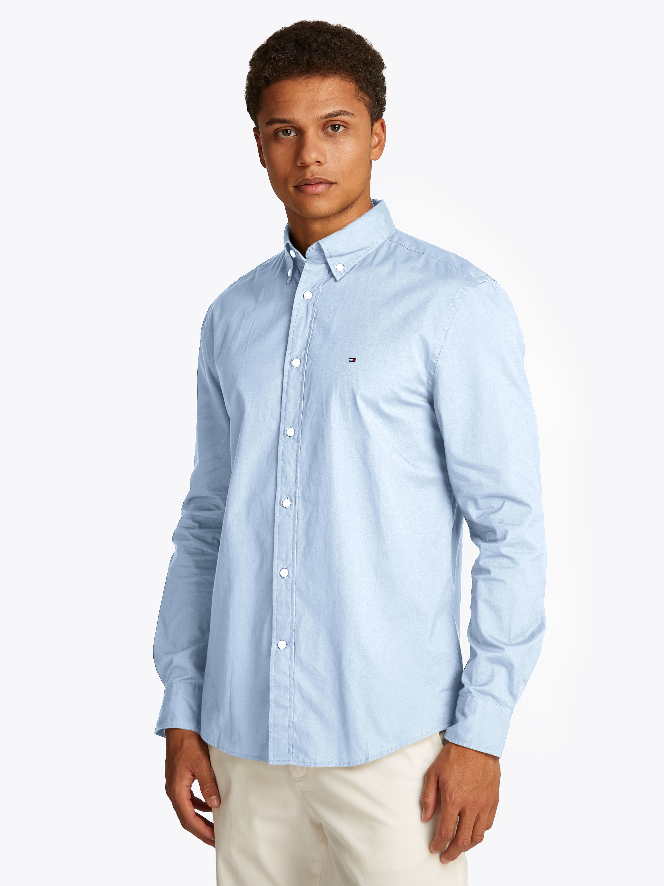 Tommy Hilfiger Langarmhemd "CORE FLEX POPLIN SOLID RF SHIRT" günstig online kaufen