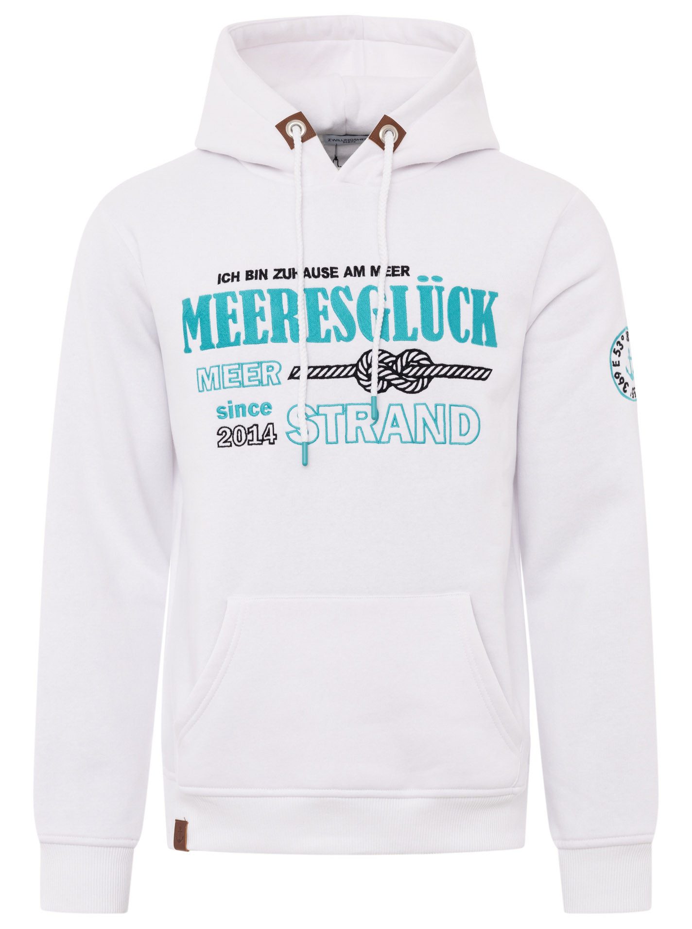 Zwillingsherz Hoodie ""Meeresglück"", mit gesticktem Detail am Ärmel und Ka günstig online kaufen