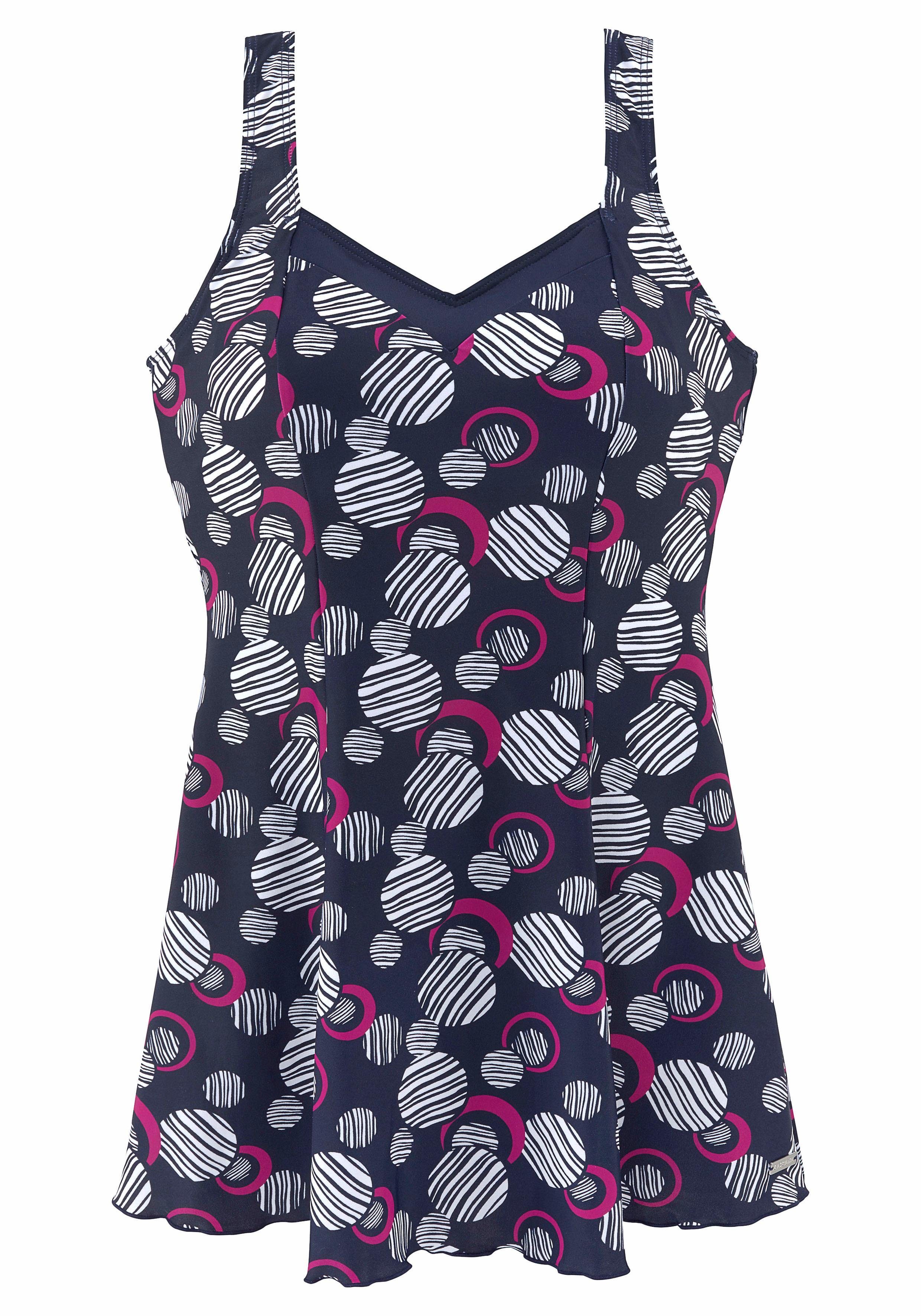 LASCANA Badekleid mit modischen Kreisen und günstig online kaufen