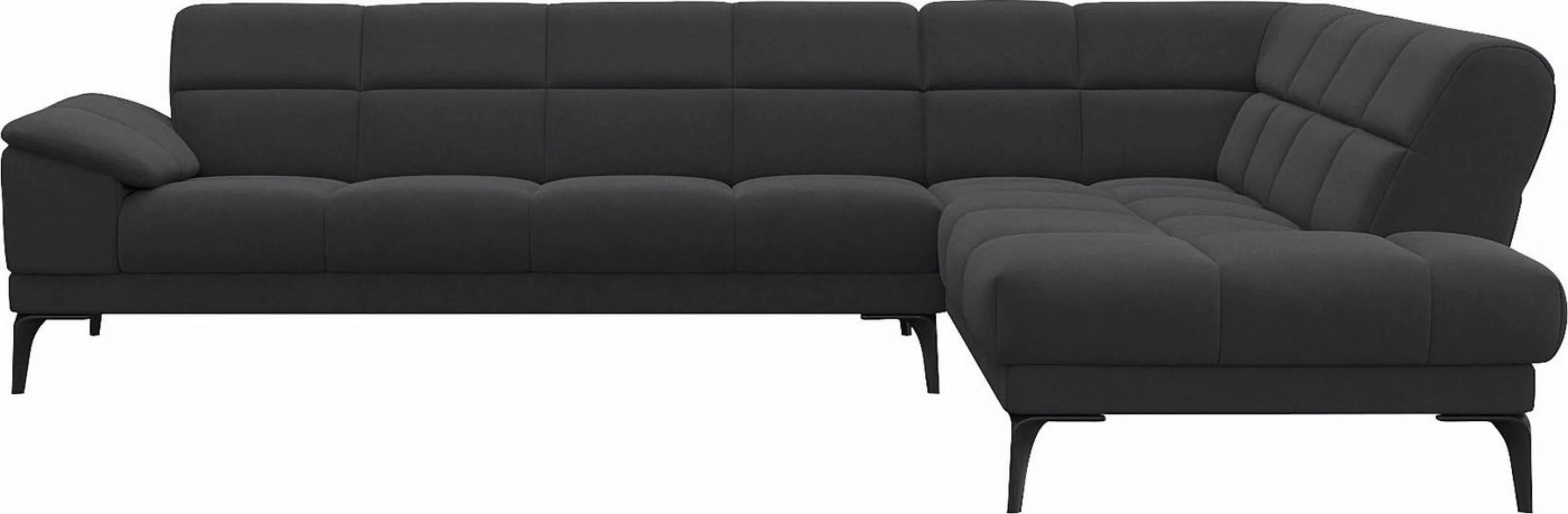 FLEXLUX Ecksofa »Viale L-Form, mit attraktiver und aktueller Rückensteppung günstig online kaufen