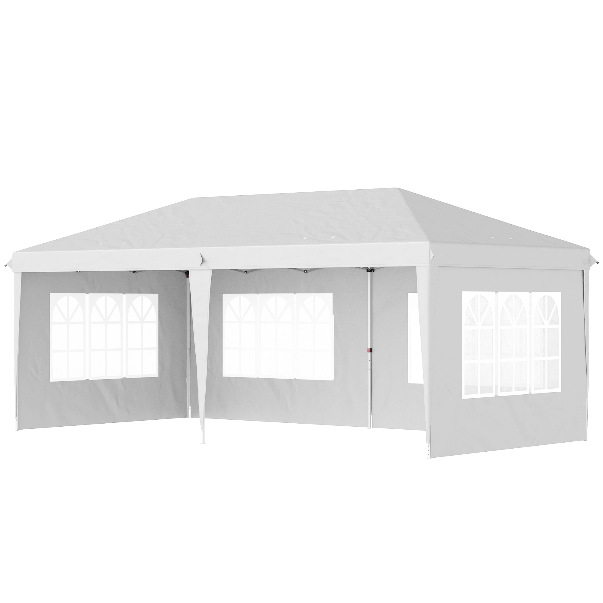 Outsunny Faltpavillon 6 x 3 m Partyzelt mit UV-Schutz, Pop Up Pavillon mit günstig online kaufen