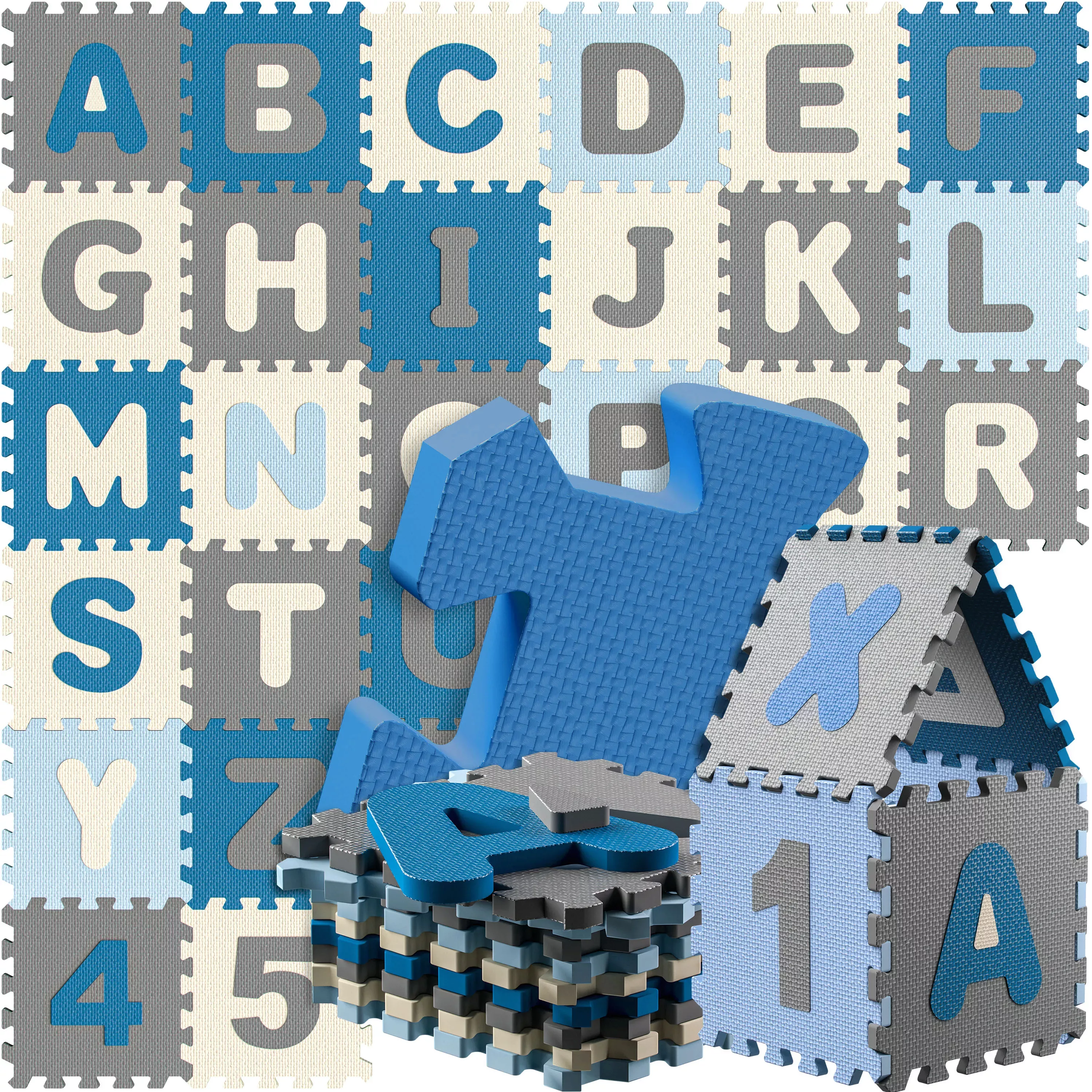 Puzzlematte 86-tlg Blau günstig online kaufen